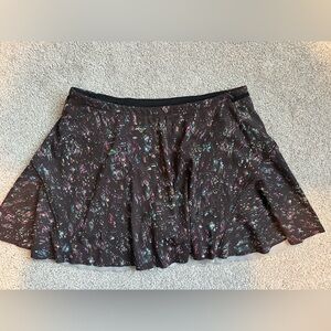 Athleta Multicolor match point skort Patterned Skater Skirt medium tennis golf